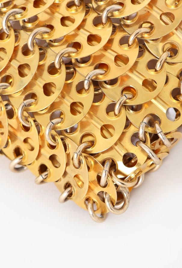 Paco Rabanne '60s Gold Chainmail Disc Shoulder Bag - 7