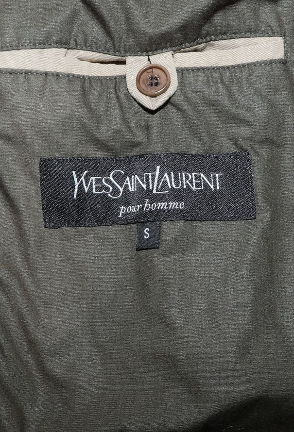 Saint Laurent Vintage Belted Gabardine Trench - 7