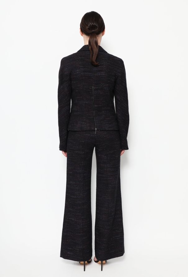 Chanel Tweed Zip Jacket & Trouser Ensemble - 5