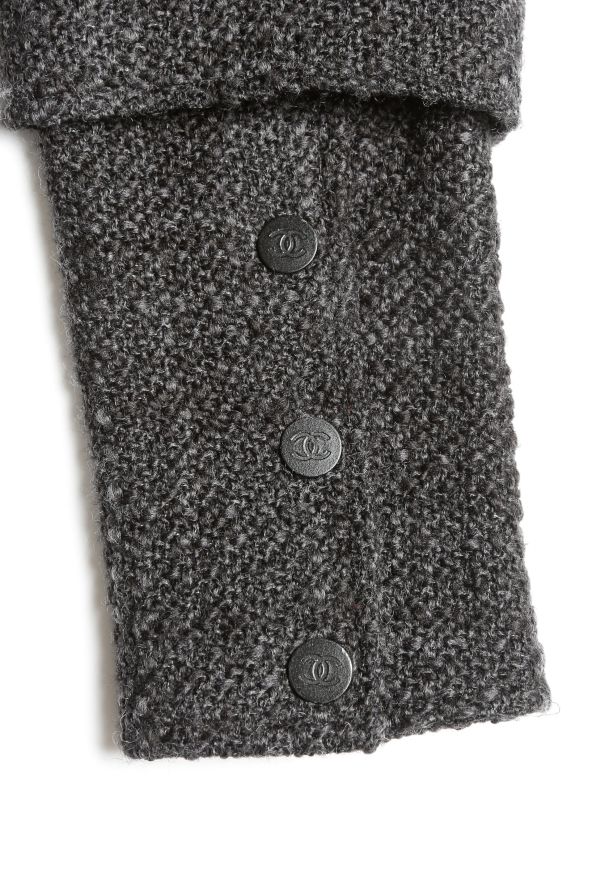 Chanel Tweed 'CC' Bomber Jacket - 7