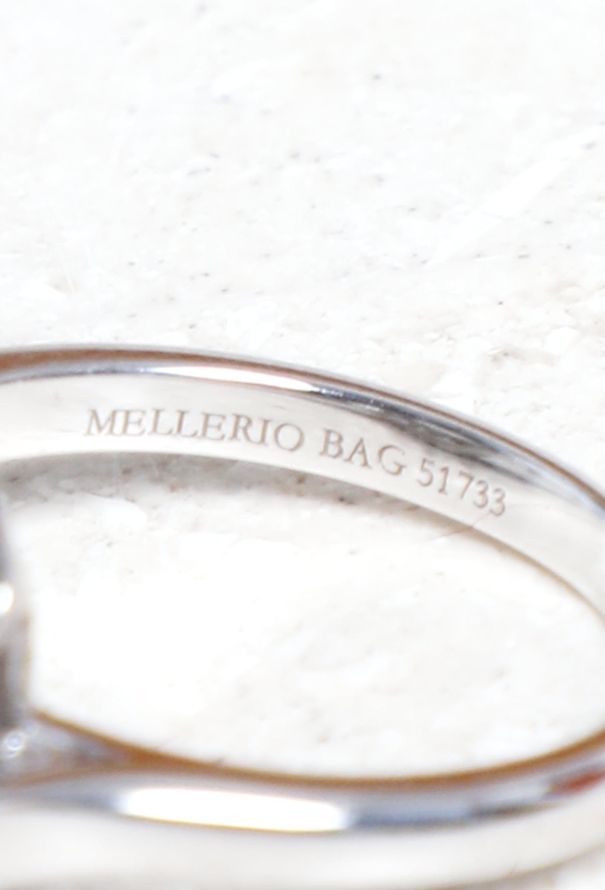 Mellerio Ring "Mot d'amour Delphine" - 18k White Gold & Diamond - 7