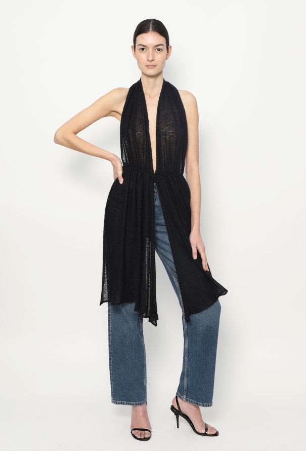 Helmut Lang F/W 2001 Mohair Halter Tunic - 1