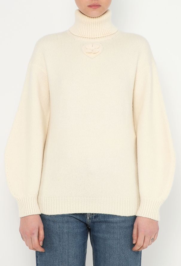 Chanel Thick Cashmere Clover Sweater - 1