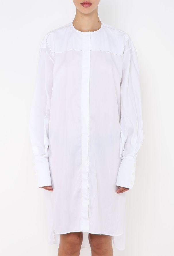 Céline Contrast Stitch Cotton Tunic - 1