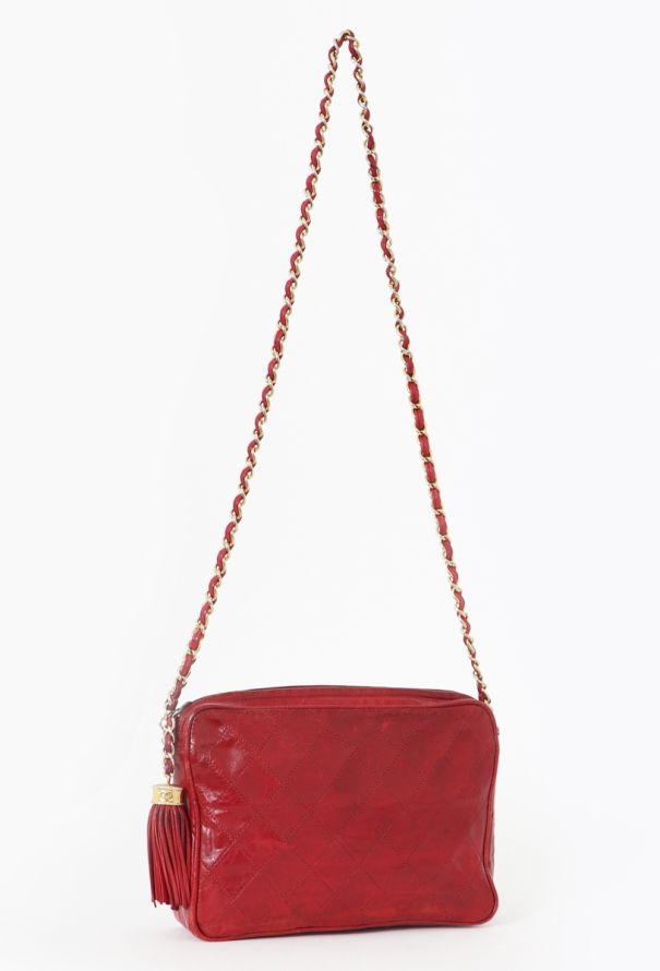 Chanel Vintage Red Camera Bag - 2