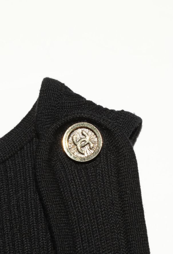 Chanel 1994 Ribbed 'CC' Button Jumpsuit - 6