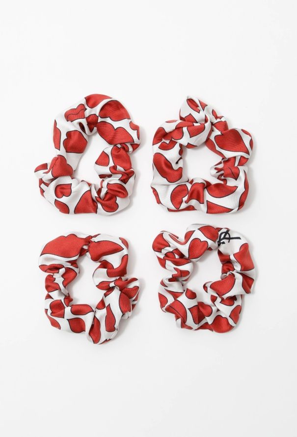 ReSee Atelier Handmade Iconic Tom Ford Lip Print Scrunchie - 3