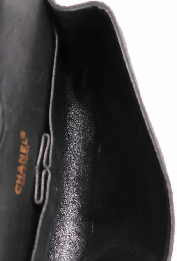 Chanel Grey Jersey Medium Timeless Bag - 13