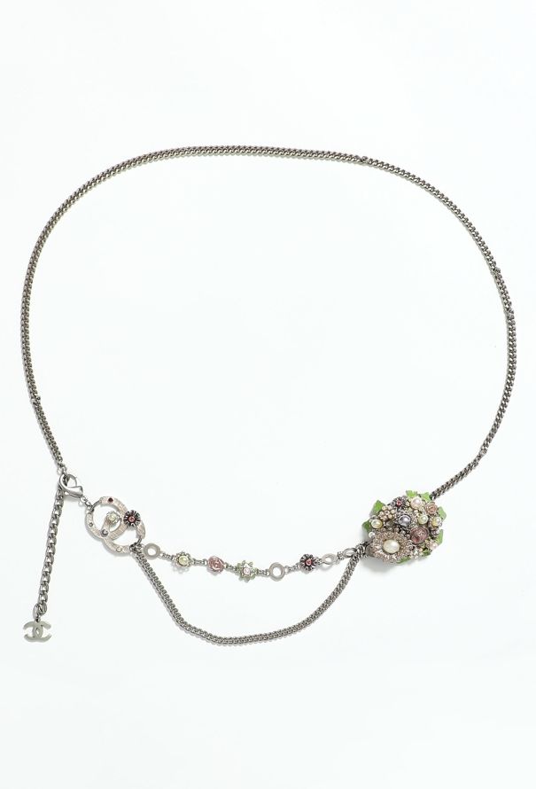 Chanel S/S 2005 Floral 'CC' Chainlink Belt - 1