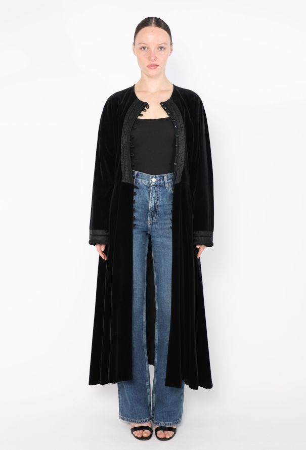 Jean Paul Gaultier Vintage Gibo Velvet Evening Coat - 3