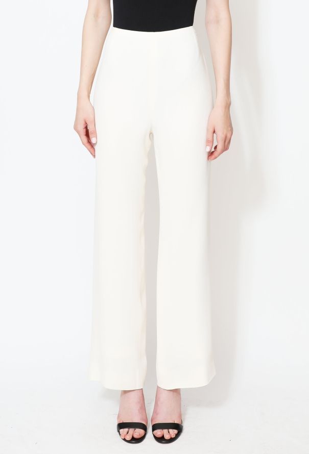 Chanel Wide-Leg 'CC' Crêpe Trousers - 2