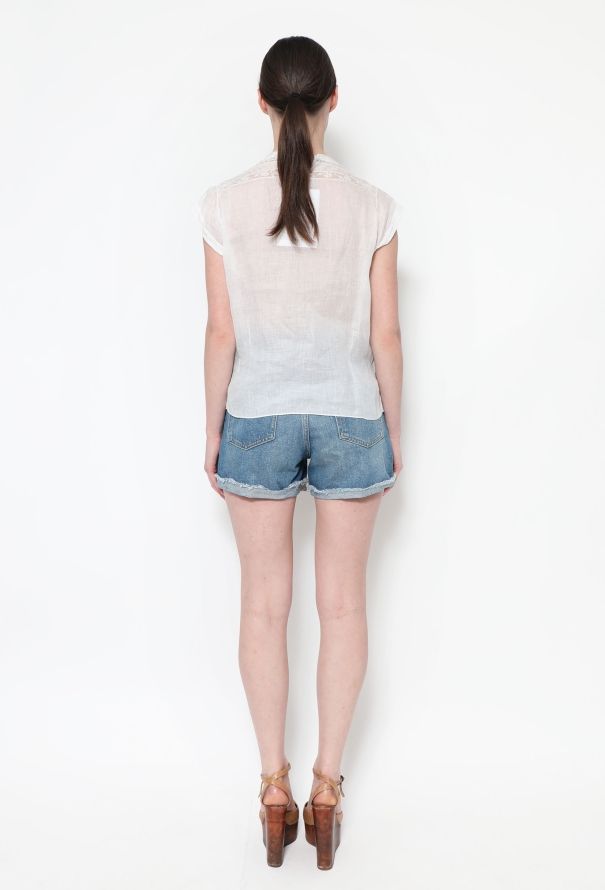 Exquisite Vintage Antique Lace Embroidered Cotton Top - 3