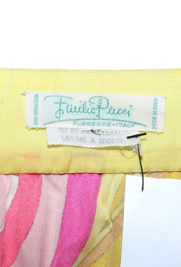 Emilio Pucci Early '70s Abstract Silk Dress - 4