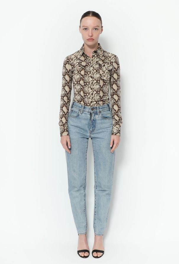 Céline Python Printed Top - 2