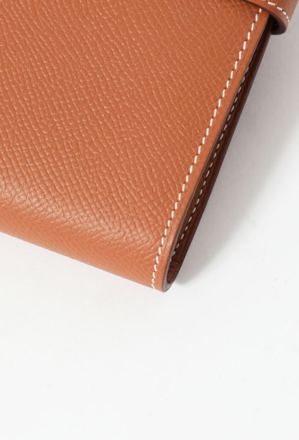 Hermès Gold Evercolor Kelly To-Go Wallet - 8