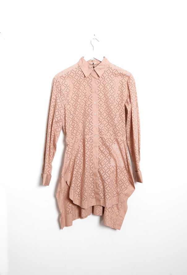 Alaïa S/S 2012 Eyelet Shirt Dress - 5