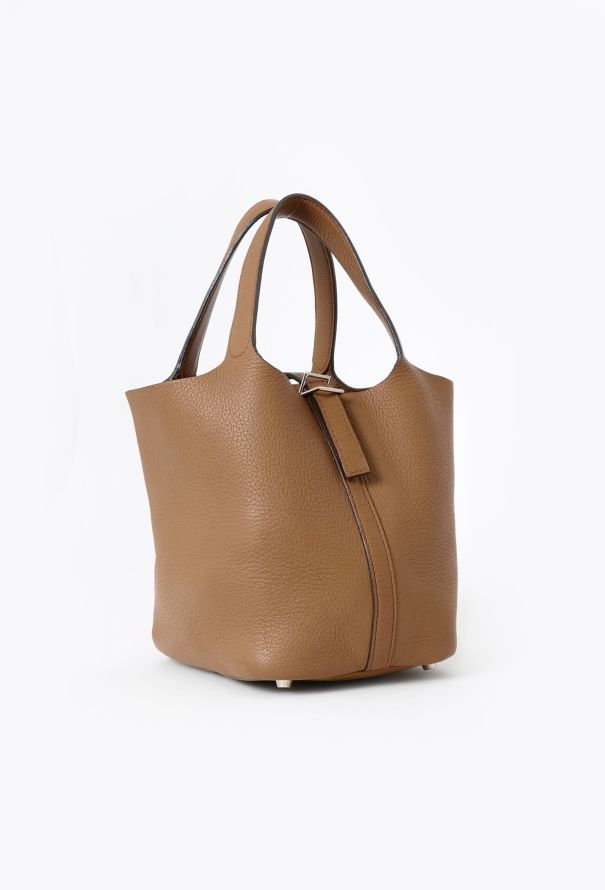 Hermès Tabac Camel Clémence Picotin 18 - 2