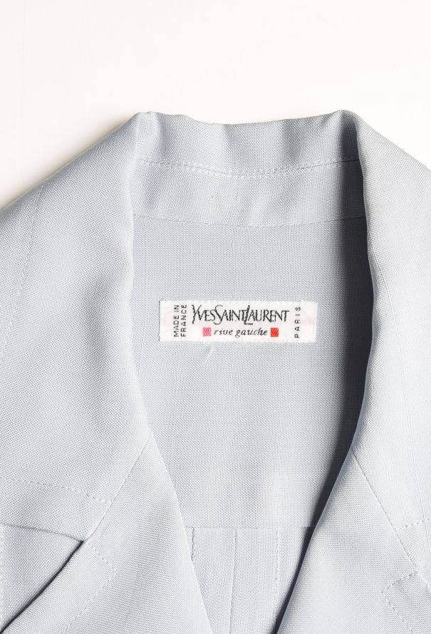 Saint Laurent Vintage Silk Safari Dress - 5