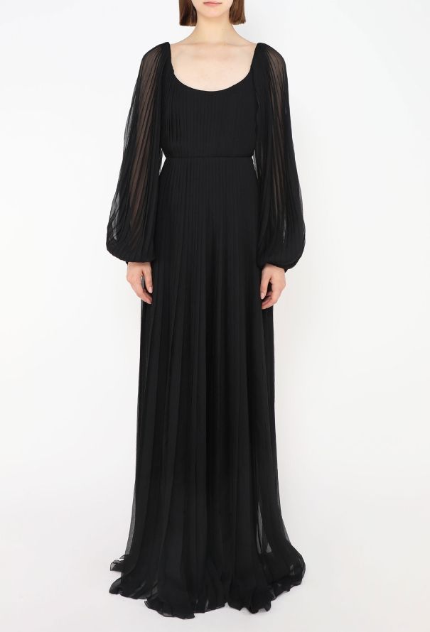 Dior S/S 2024 Pleated Chiffon Gown - 3