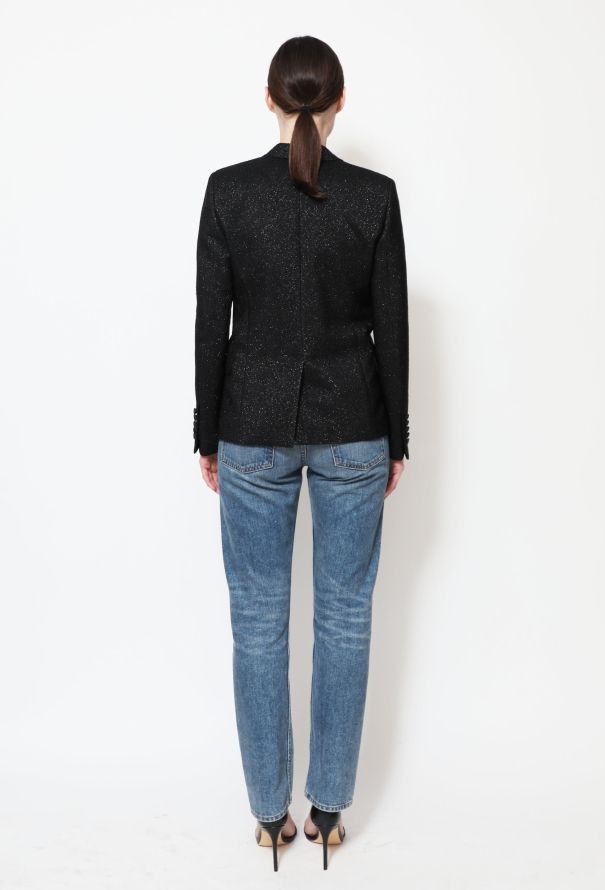 Saint Laurent Iridescent Smoking Blazer - 5