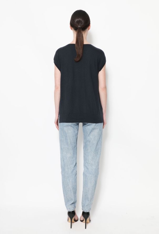 Hermès Cashmere V-Neck Top - 3