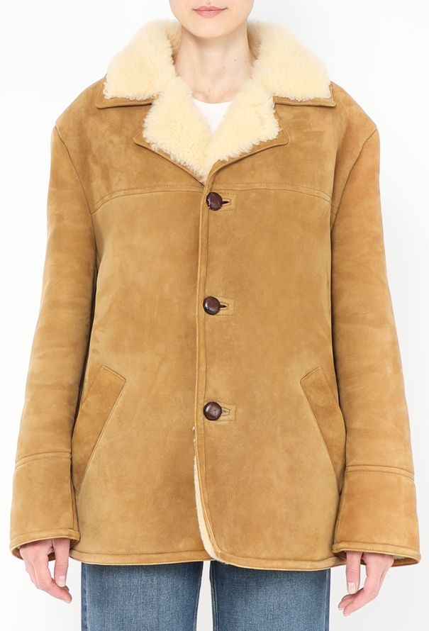 Céline 2020 Oversized Shearling-Lined Jacket - 1