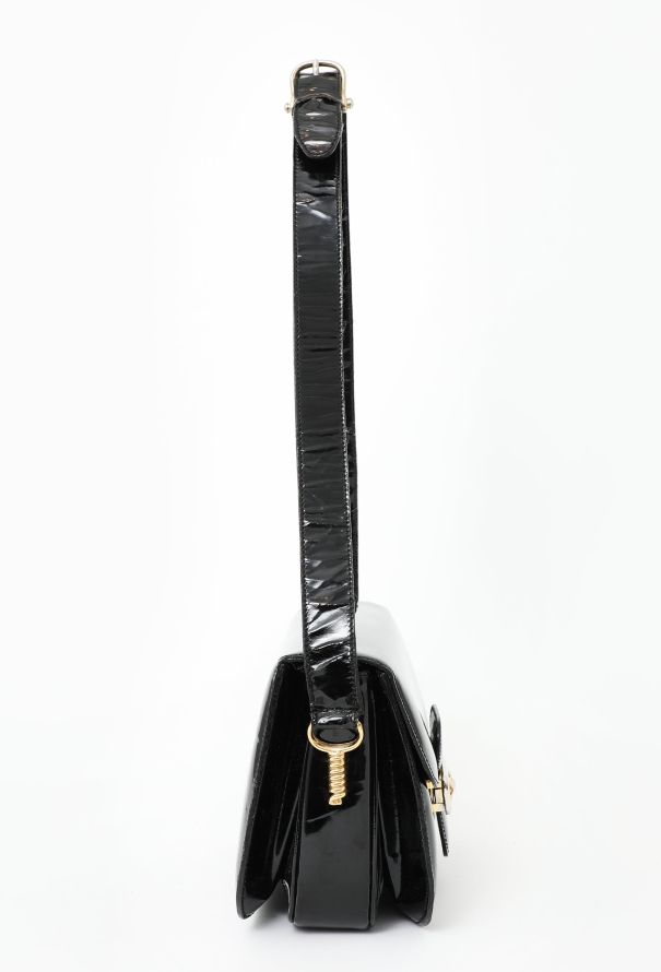 Céline Vintage Crécy Patent Bag - 4