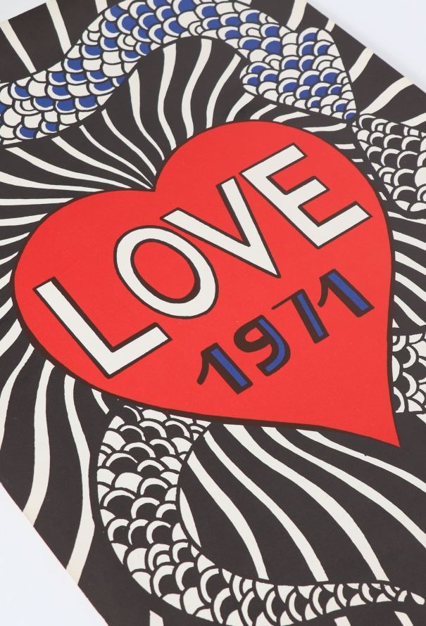 Saint Laurent COLLECTOR Original Love Poster, 1971 - 2
