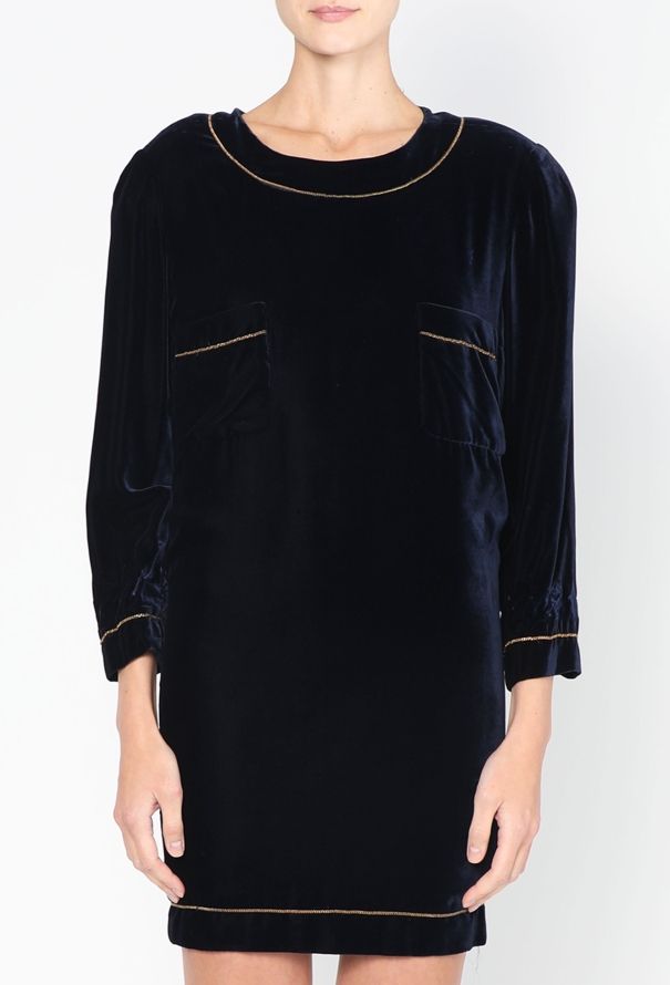 Chanel RARE 1995 Haute Couture Velvet Dress - 2