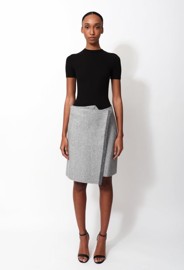Céline Felt Wrap Skirt - 1