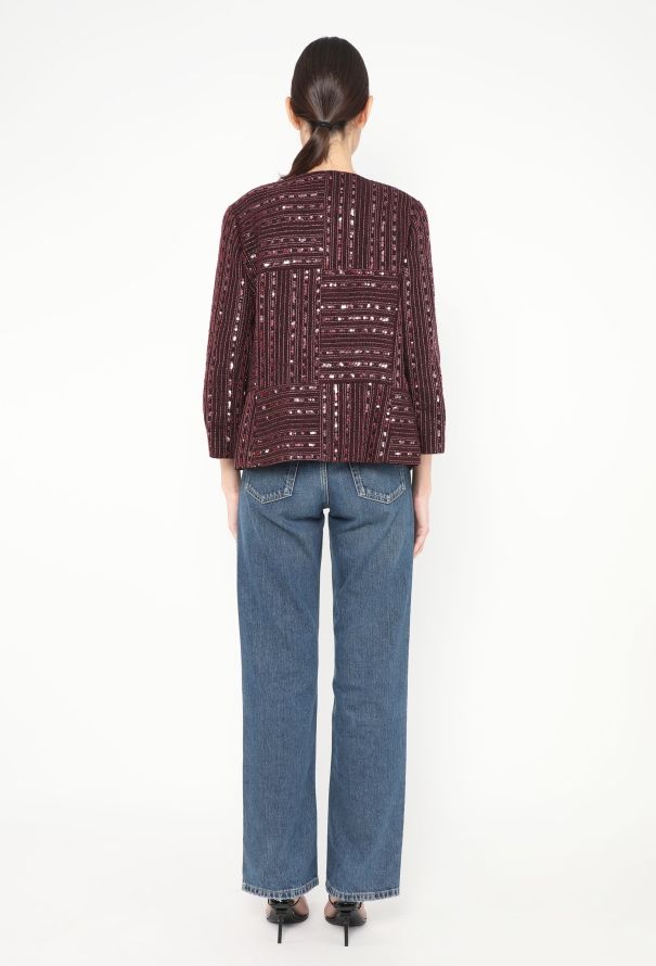 Chanel 2000 Sequin Tweed Jacket & Top - 6