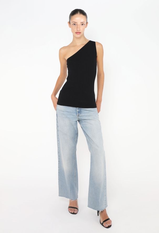 Toteme 2025 One-Shoulder Ribbed Top - 1