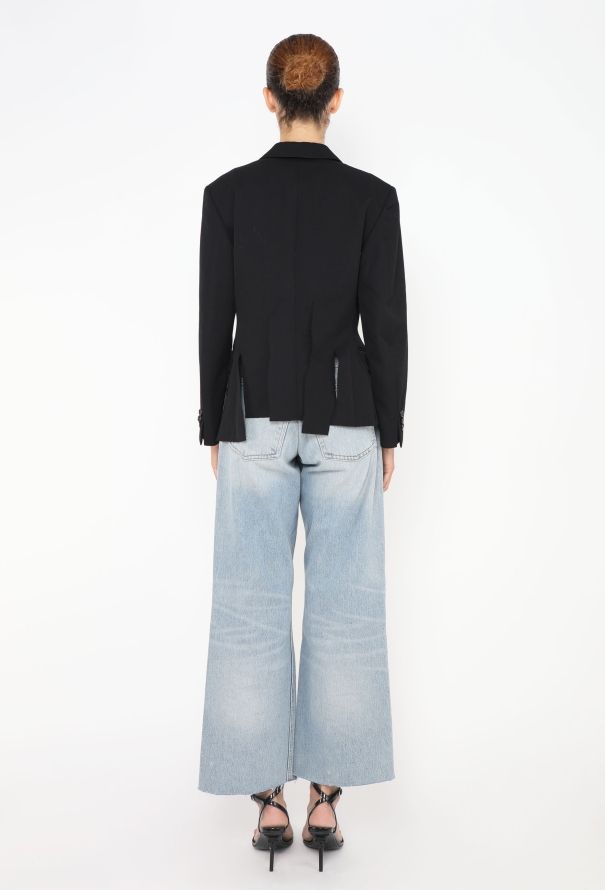 Comme des Garçons Deconstructed Twill Blazer - 4