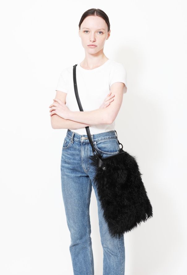 Saint Laurent 90's Shearling Hobo Bag - 2