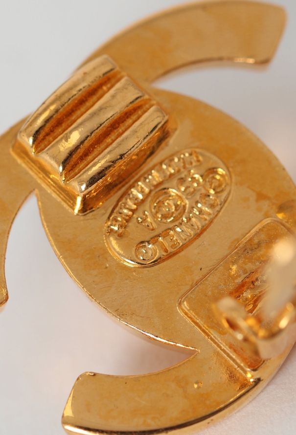 Chanel 1995 'CC' Clip Earrings - 3