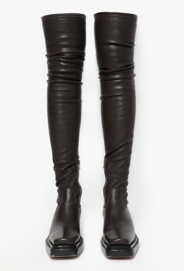 Bottega Veneta F/W 2020 Leather Western Boots - 4