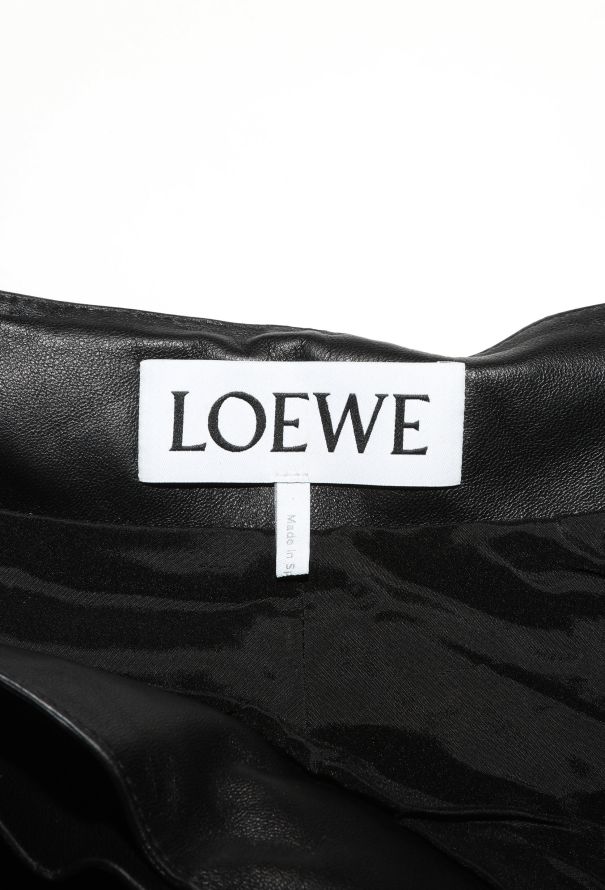 Loewe S/S 2024 Leather Pin Shorts - 6