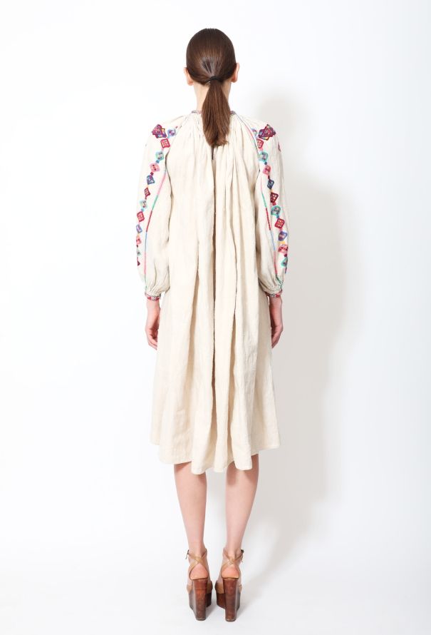 World Treasures Authentic Embroidered Linen Tunic - 4