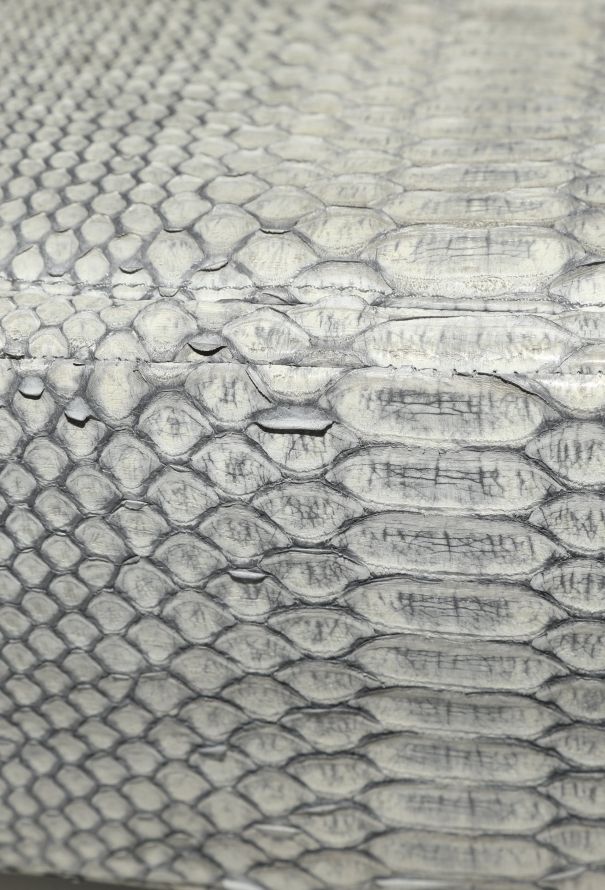 Chanel Grey Python 2.55 Maxi Flap Bag - 14