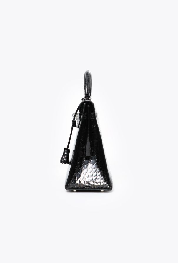Hermès Black Niloticus Kelly Sellier 32 - 6