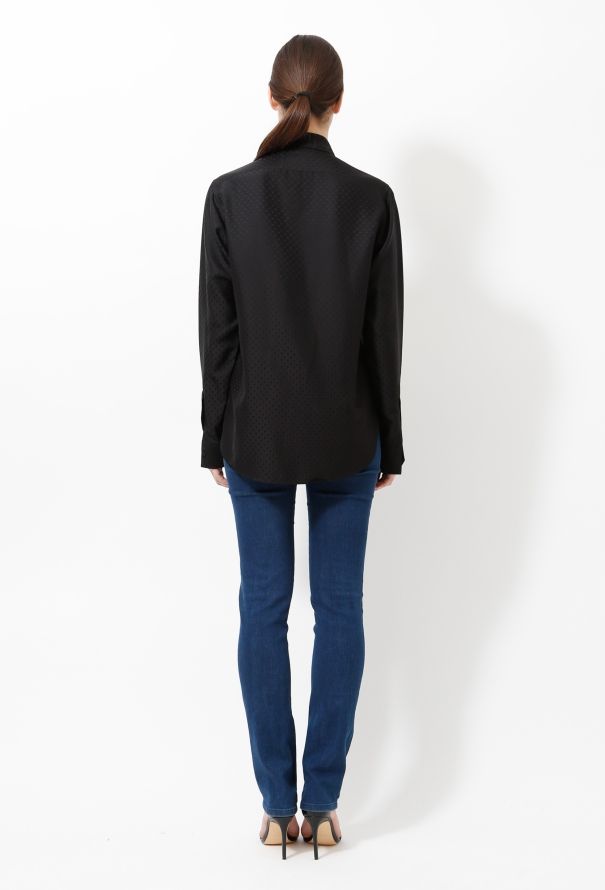 Saint Laurent 2013 Evening Polka Dot Shirt - 4