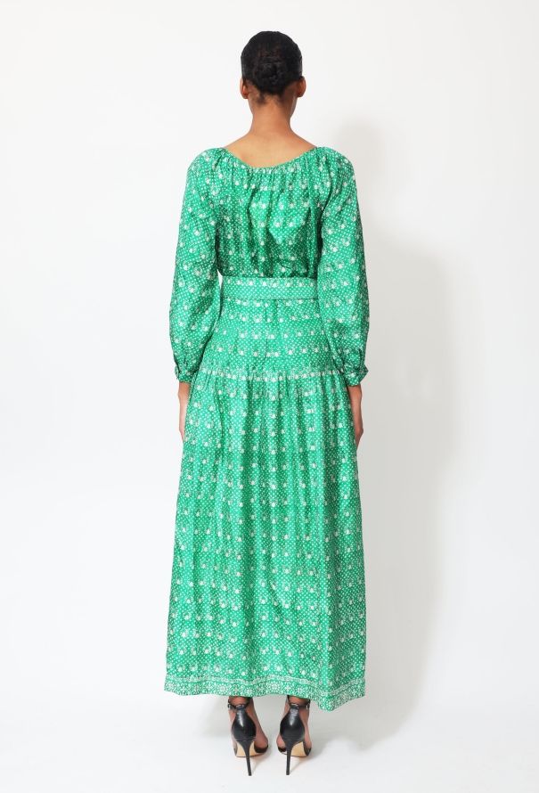 Treacy Lowe '70s Bohemian Belted Silk Dress - 4