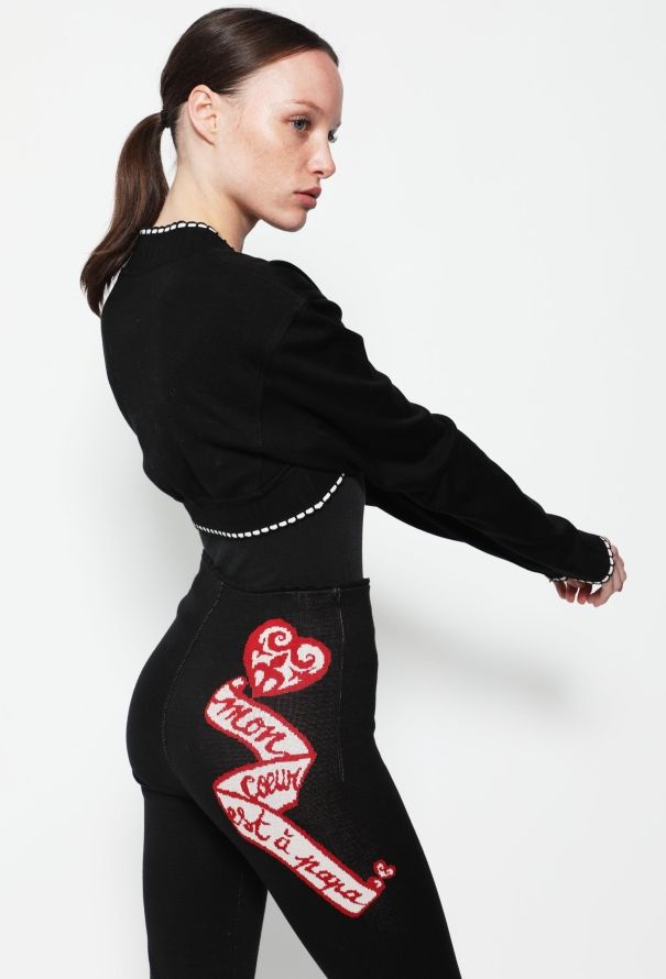 Alaïa RARE S/S 1992 'Mon Coeur est à Papa' Ensemble - 1