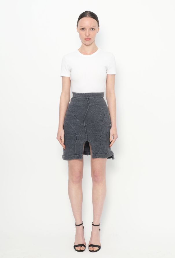 Balenciaga S/S 2003 Fluted Zip Skirt - 1