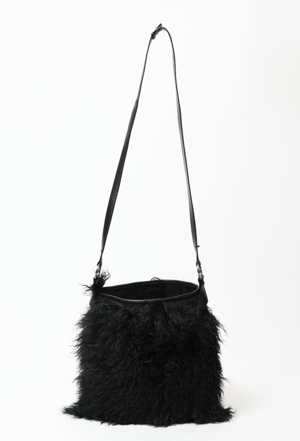 Saint Laurent 90's Shearling Hobo Bag - 5