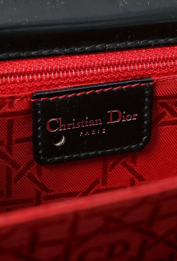 Dior 1997 Patent Fringed Chainlink Bag - 12