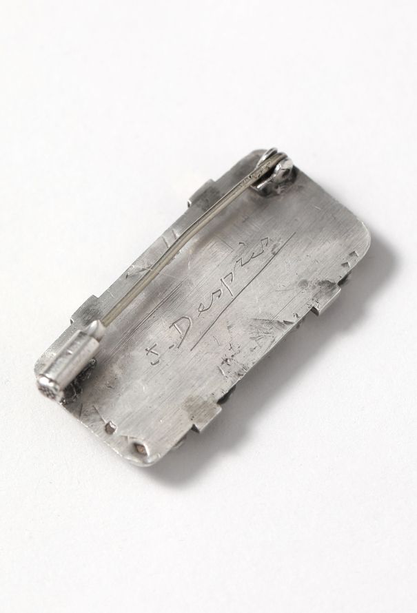 RARE 1930s J.Despres Hammered Brooch - 4
