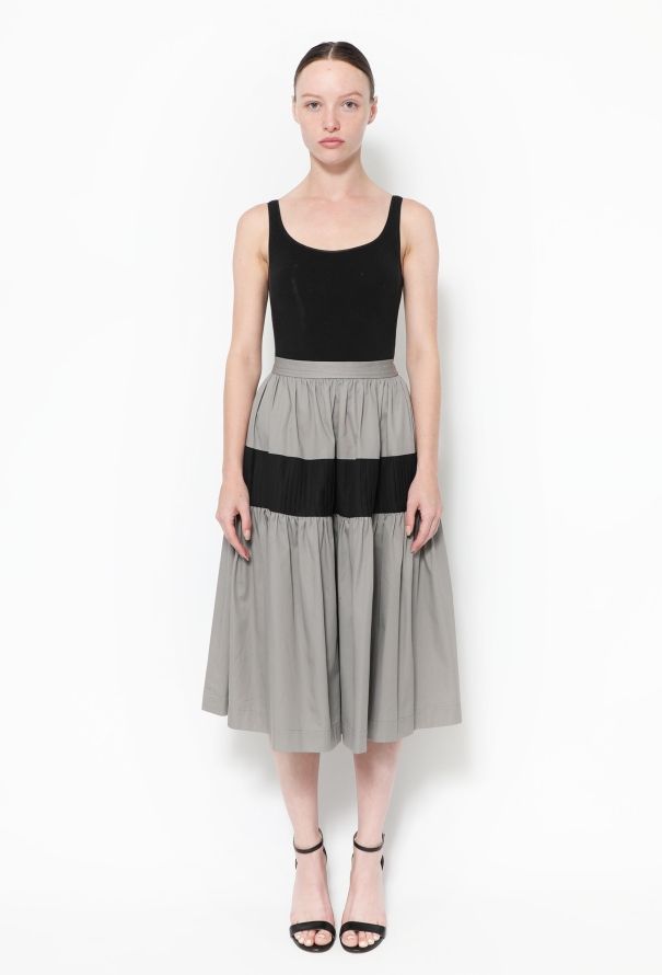 Saint Laurent Late '70s Cotton Peasant Skirt - 1