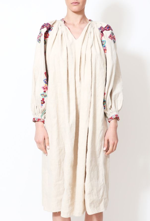 World Treasures Authentic Embroidered Linen Tunic - 3