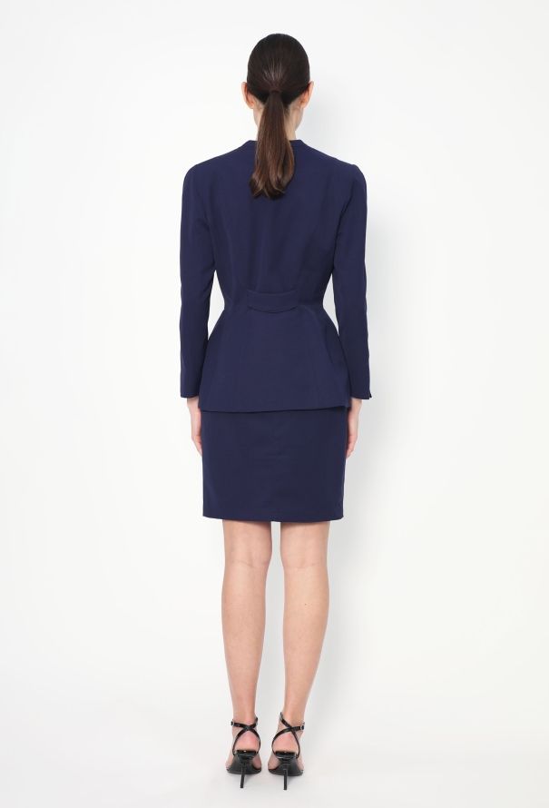 Thierry Mugler '90s Cinched Lace Trim Ensemble - 7